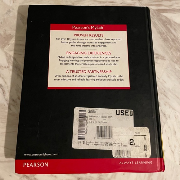 Book , Corporate Finance the core , Third Edition , Berk DeMarzo - Picture 2 of 7